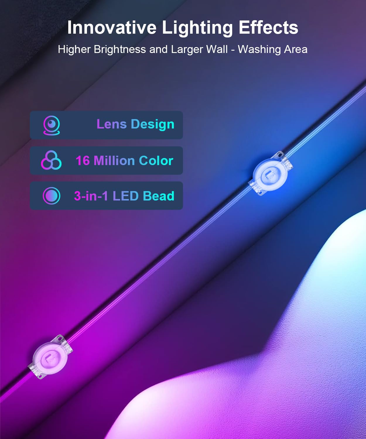 Nexillumi 400ft Permanent Outdoor Lights for House, 2025 New Smart RGB Christmas Lights Outdoor with APP Remote Control, IP67 Waterproof Eternity Eaves Lighting for Christmas Decorations