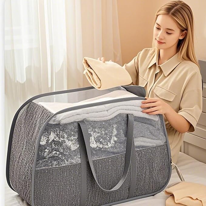 95L Collapsible Laundry Basket, Foldable Pop-Up Hamper