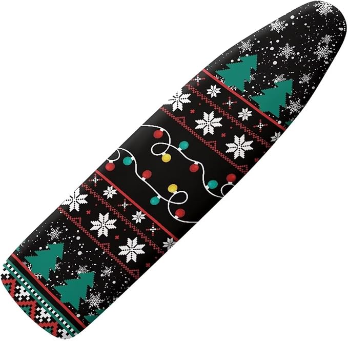 Snowflake Christmas Ironing Board Cover Standard Size Soft Resist Scorching