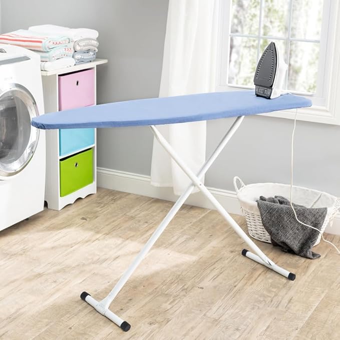 Full Size Ironing Board with Cover & Pad – USA-Made with Enhanced Grip Feet