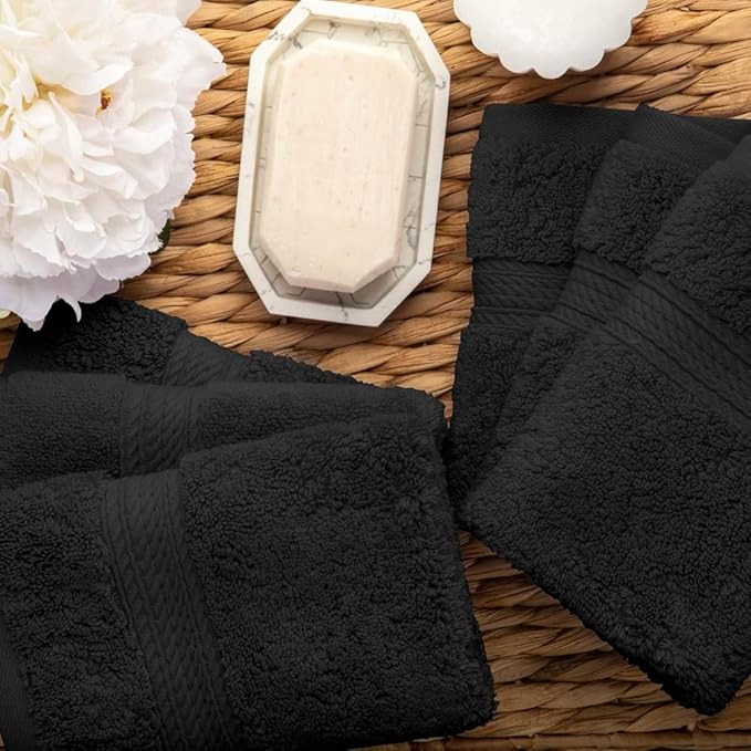 Superior Solid Egyptian Cotton Face Towel Set