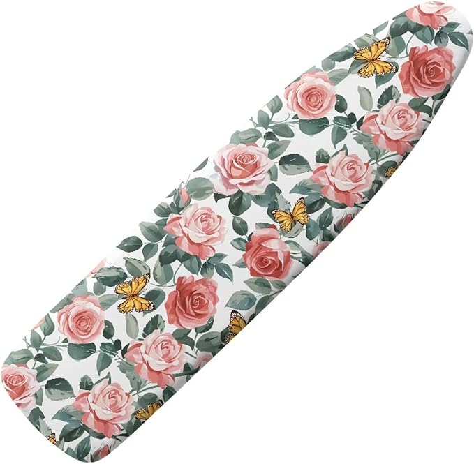 Rose Butterfly Ironing Board Cover and Pad Lightweight Soft Ironing Pad