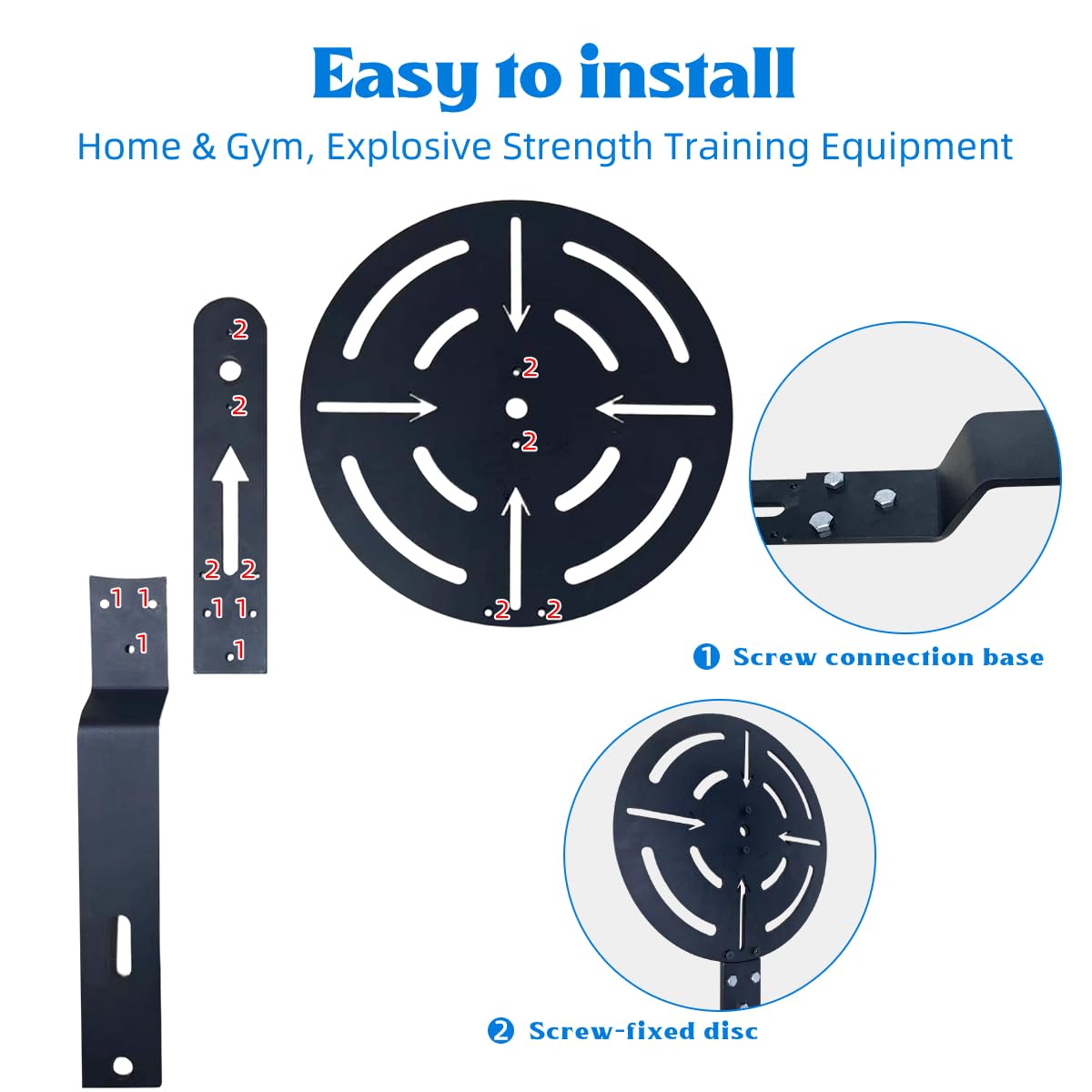 Wall Ball Target – Adjustable Rack Mountable Medicine Ball Target for Power Rack Attachments， Detachable Heavy-Duty Steel Power Rack Accessory for Home & Gym, Explosive Strength Training Equipment