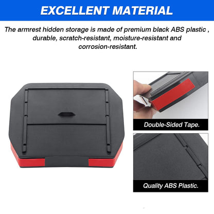 Karltys Center Console Hidden Organizer for Land Rover Defender Accessories Defender 90 110 130 2020-2025 2026 Armrest Hidden Storage Box Compartment