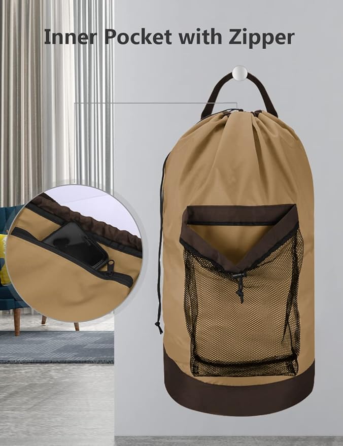 Dalykate Backpack Laundry Bag, Laundry Backpack