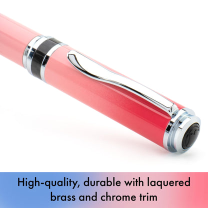 Monteverde USA Innova Ombre Fusion Luxury Ballpoint Pen – Charm Violet/Pink/Magenta Gradient Finish – Smooth Blue Gel Ink – Italian-Inspired, Refillable Parker-Style Pen