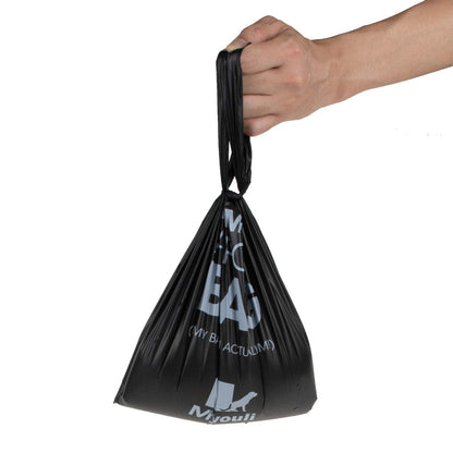 300 Counts Extra Thick Black Biodegradable Pet Poop Waste Bags With Handles for Dogs, Ocean Wind-Scented