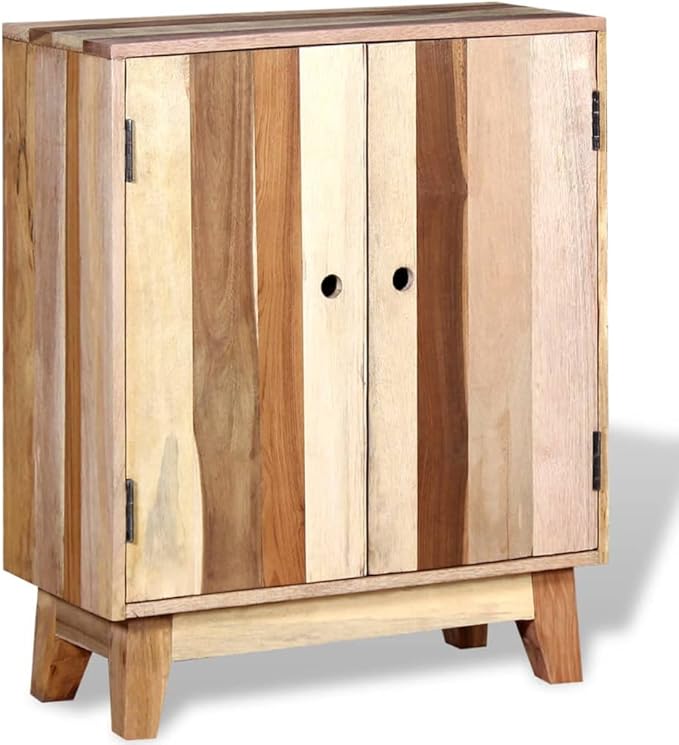 Sideboard Cabinet with 2 Doors, Reclaimed Wood Storage Console Table