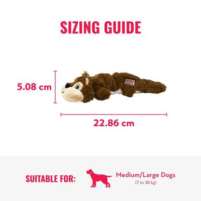 KONG - Scrunch Knots Raccoon - Internal Knotted Ropes and Minimal Stuffing for Less Mess - For Small/Medium Dogs