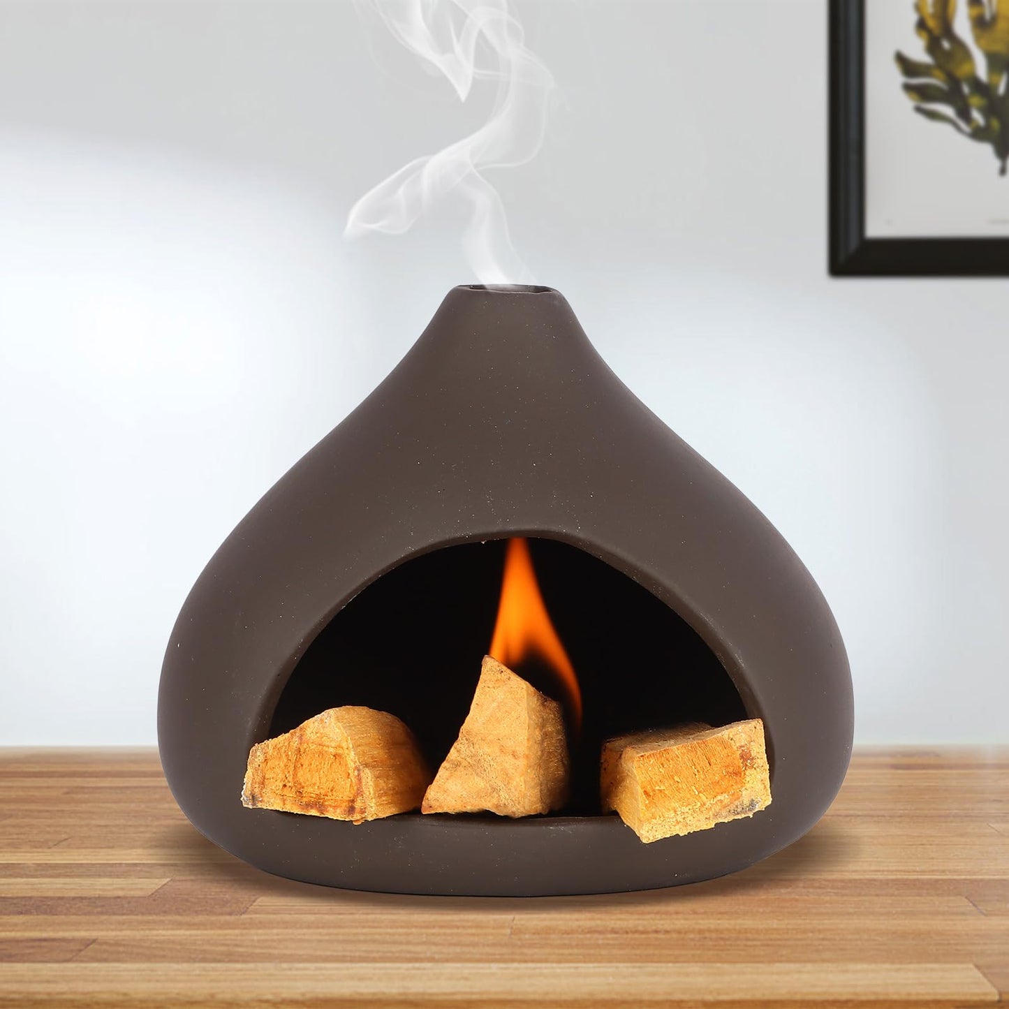 Palo Santo Holder, A Mini Chimney for Burning Palo Santo Sticks and Sage, Chimeneas Incense Holder, Cone Burner Smudge Bowls for Yoga and Meditation Rooms, Incense Bowls