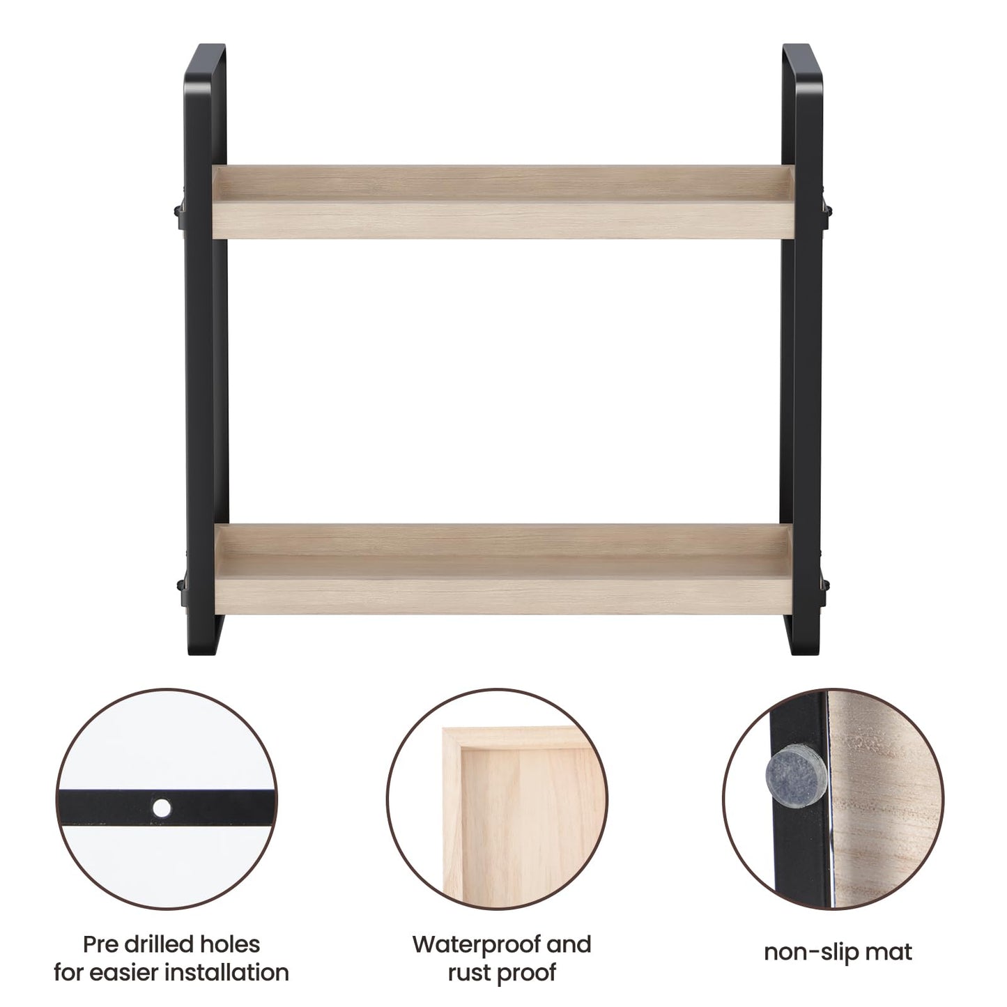Bathroom Counter Organizer,Bathroom Countertop Organizer,Counter Shelf,Countertop Storage,Organization and Storage,Makeup Shelf,Sink Caddy(Brown 3 Tier)