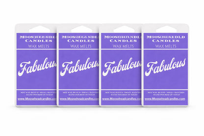 Moosehead candles Fabulos Scented Wax Melts (4 Pack) – Fresh Floral Citrus Home Fragrance, Long-Lasting, Clean Scent, Eco-Friendly, Supports Animal Rescue