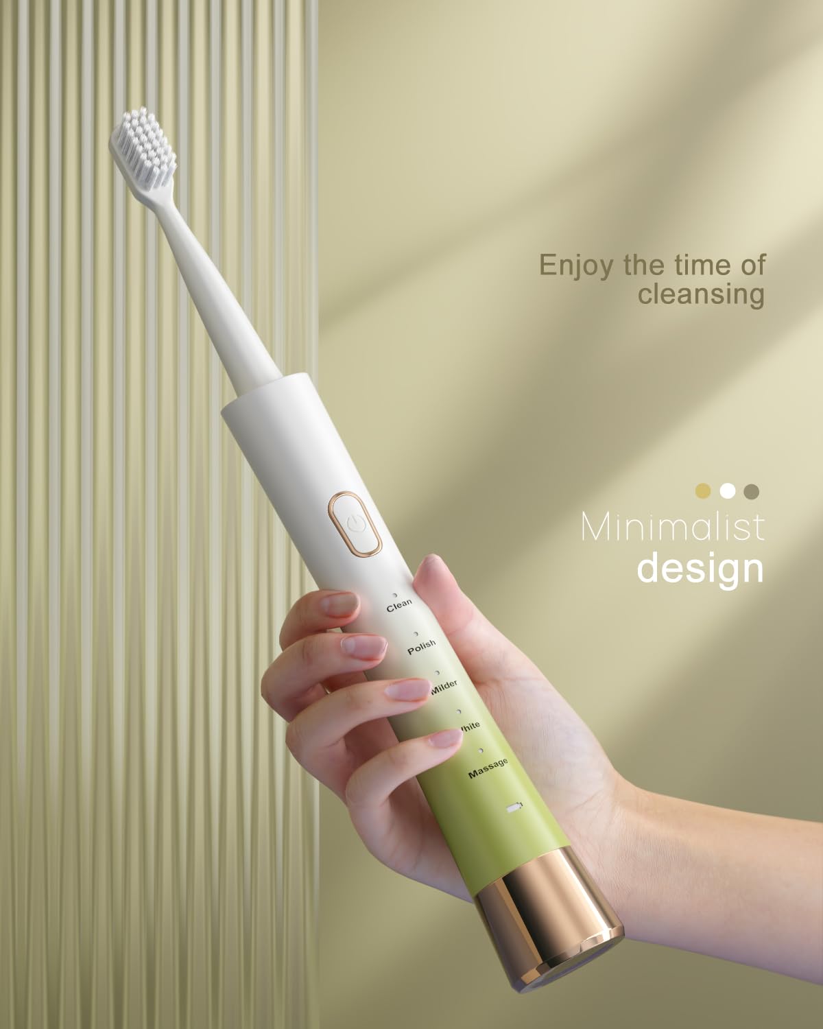 Sonic Electric Toothbrush for Adults, USB Rechargeable Sonic Toothbrush with 8 Brush Heads, Smart Timer, 5 Modes, 2-Hour Fast Charge Last 30 Days, Pink