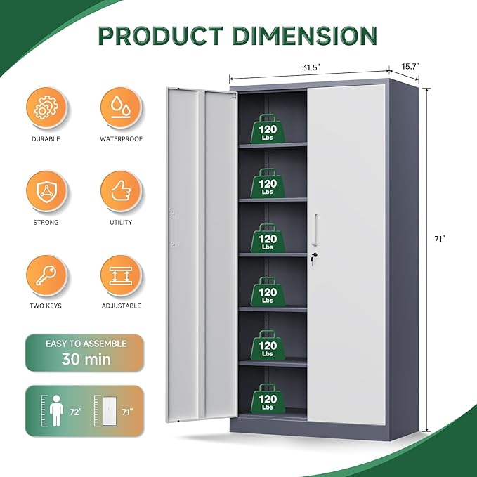 Letaya Metal Storage Cabinet