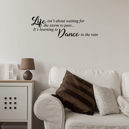 Zonon 5 Sheets Inspirational Quotes Wall Decals Peel and Stick Vinyl Quotes Stickers Motivational Positive Wall Stickers for Living Room Bathroom Xmas Bedroom Office Family Decor (Positive)
