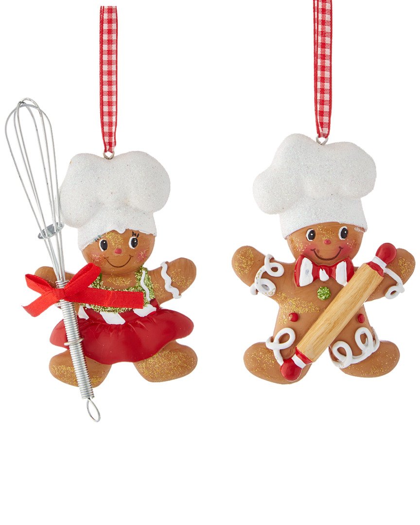 Gingerbread Boy & Girl Baker Christmas Ornament – Personalized or Non-Personalized Holiday Ornament | Cute Gingerbread Cookie Tree Decoration, Kitchen Baker Gift, Holiday Keepsake Décor