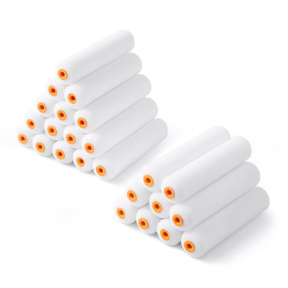 VOOMEY High Density Foam Paint Roller,Paint Roller Covers 6 inch,Small Paint Roller, Sponge Rollers for Painting House,Walls,Ceilings, Doors,Furniture(10 pack)