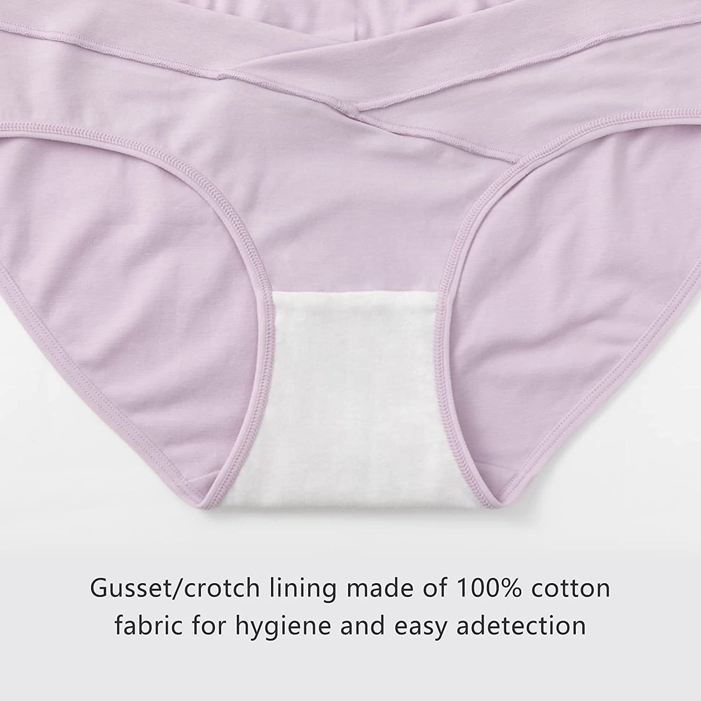 HBselect 6 Pack Womens Maternity Knickers Cotton Pregnancy Panties Under Bump Maternity Underwear