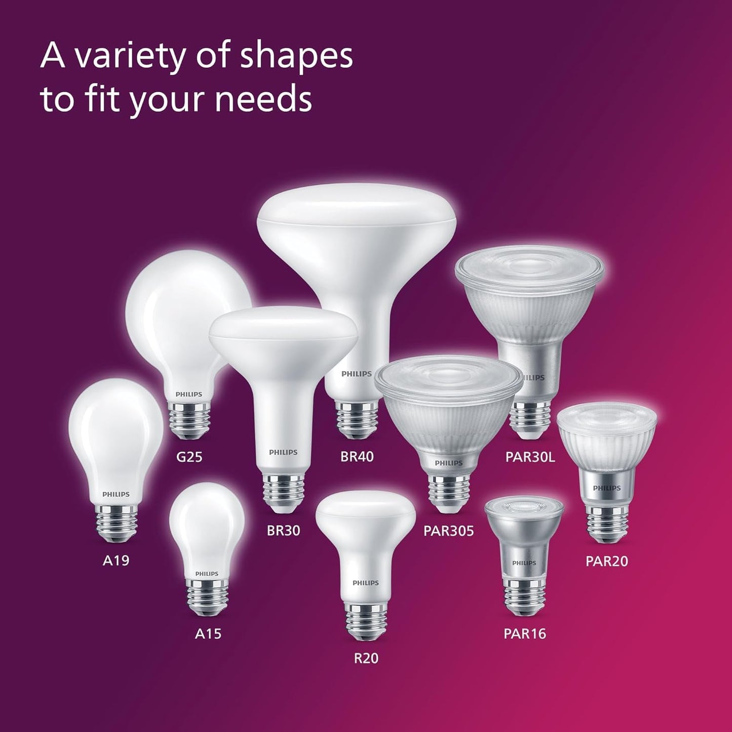 PHILIPS LED 75W A19 4-Pack Ultra Definition Daylight (5000K) 1100 Lumen (9W = 75W) Dimmable Frosted Flicker-Free Light Bulbs