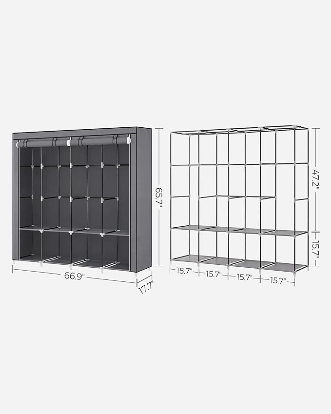 SONGMICS Portable Closet, Wardrobe Closet Organizer