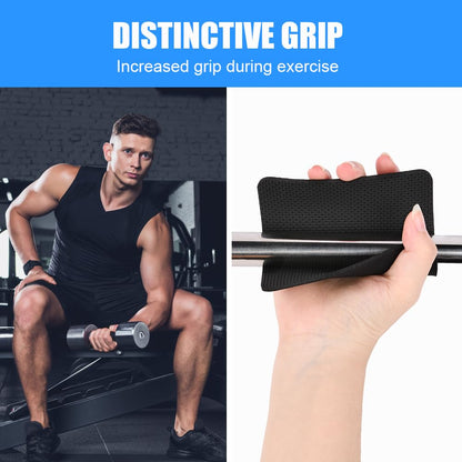 AMFUN 12 Pcs Gym Grip Pads for Weight Lifting Workout, Lifting Grips, Hand Pads, Adjustable Neoprene Padded for Men Women Fitness Strength Training