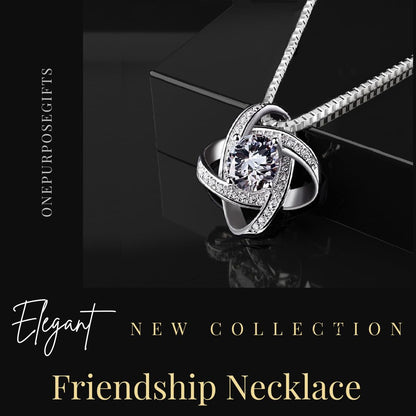 Onepurposegifts Friendship Necklace Friendship BFF Bestie - Birthday Gift for Women, Best Friend