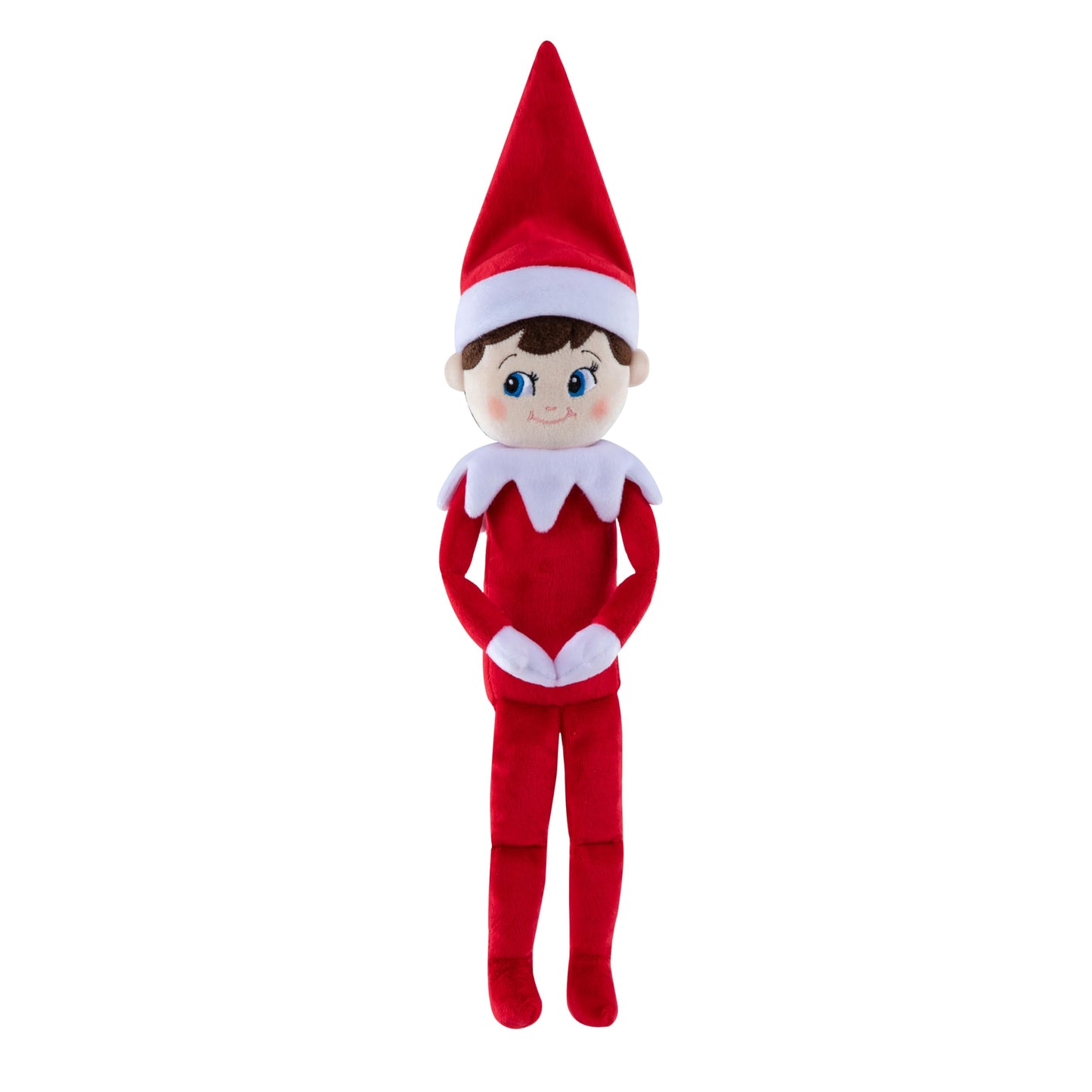 The Elf on the Shelf Plushee Pals - 17-inch The Elf on the Shelf Scout Elf Plush Toys Blue Eyed Boy- Huggable and Lovable Stuffed Elf Plush