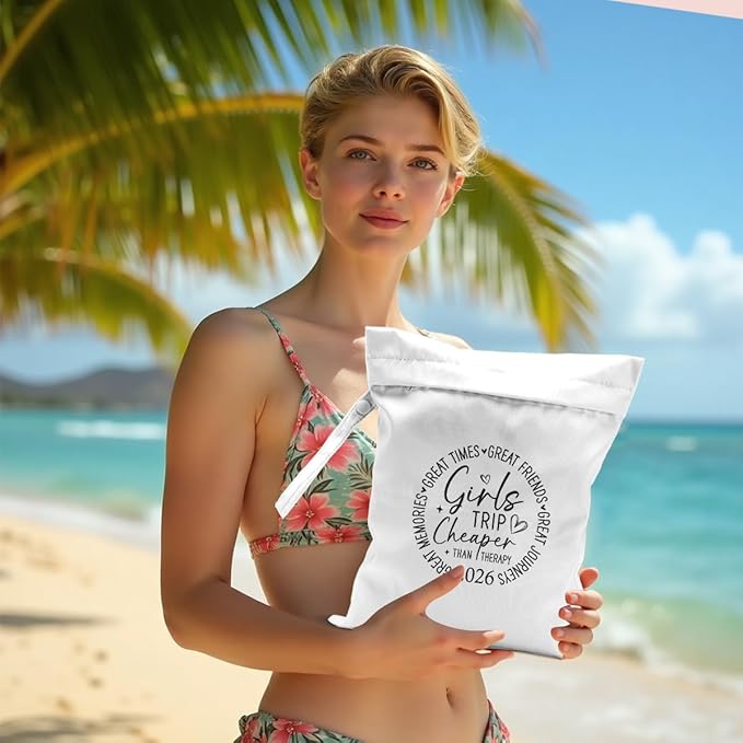 Girls Trip Gifts Wet Dry Bag, Beach Bag Wet Bag Favors,