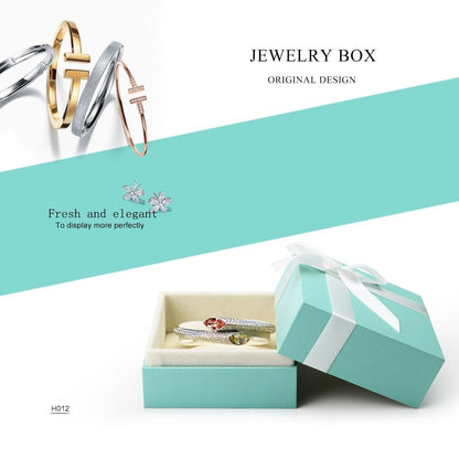 Oirlv Vintage Velvet Bracelet Gift Box Jewelry Bangle Gift Box with Ribbon for Wedding, Engagement, Proposal, Birthday and Anniversary