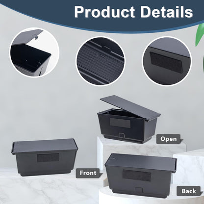 TOPINSTALL Console Hidden Storage Box Compatible with 2022-2026 Ford Maverick Accessories, Flip-Top Design Truck Organizer | One-Touch Open | Anti-Slip Mat | Secret Compartment | Premium ABS Plastic