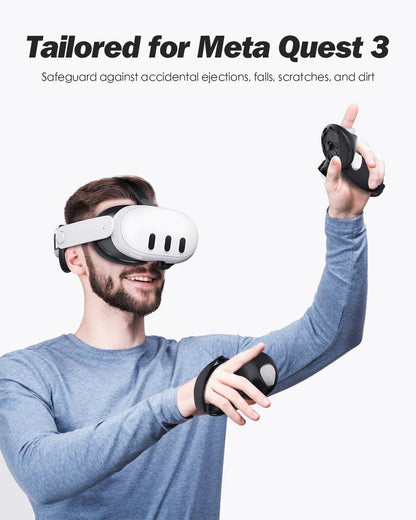 SUPERUS Head Strap & Controller Grips Cover for Meta Quest 3S/Quest 3, Enhanced Head Comfort and Provides Protection for The Grips
