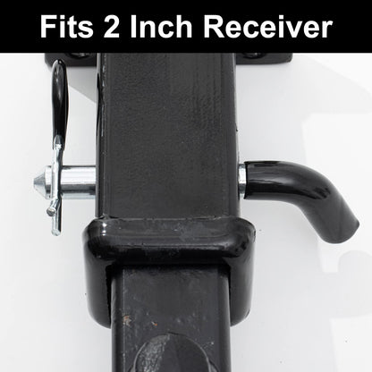 TOPSHINE Trailer Hitch Pin & Clip 4 Pack, 5/8 Inch Diameter with Rubber-Coated Vinyl Black Grip, Fits 2" Receiver
