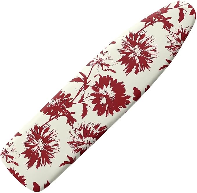 Retro Flower Ironing Board Cover Pad Cover Standard Size Soft Fabric Scorch