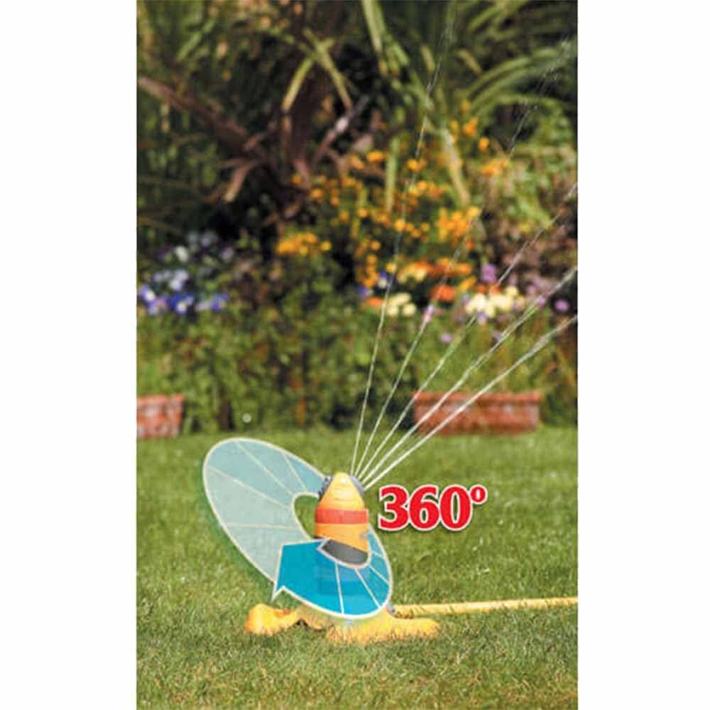 HOZELOCK Plastic Sprinkler Rotating Pro 314 m² : Large-area Base-mounted Spray Sprinkler (ø 20m),Ultra Even Coverage thanks to Hydraulic Motor and 2 Spray Patterns 360° Adjustable Steering [2336P0000]