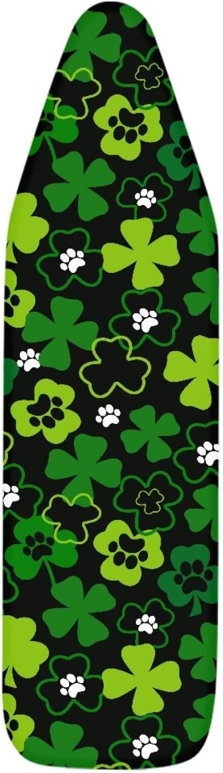 Ironing Board Cover and Pad Green Leaf Thick Padding Standard Size Iron Board
