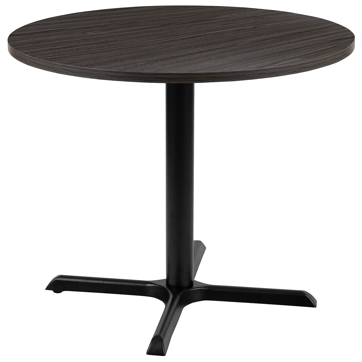 Flash Furniture Chapman 36" Round Multipurpose Conference Table, Business Meeting Table for Office and Conference Rooms, Rustic Gray