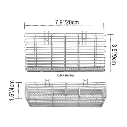 iPEGTOP Expandable Multifunctional Dish Drying Rack, Rustproof Stainless Over Sink Dish Drainer Rack Basket Shelf, Dish Drainer in Sink or On Counter Organizer with Utensil Cutlery Holder