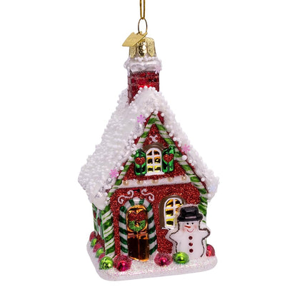 Kurt Adler 4.25-inch Noble Gems™ Gingerbread House Ornament