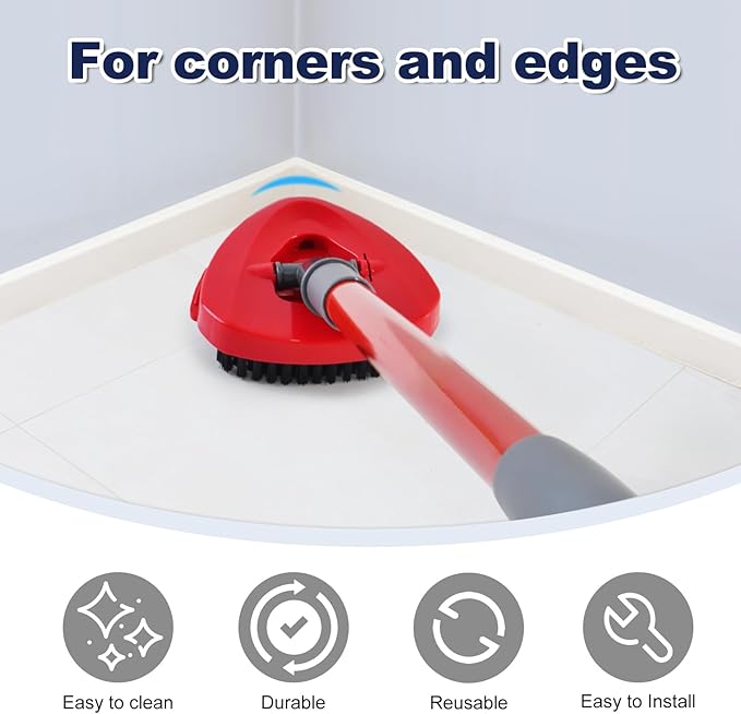 Scrubber Mop Head for Ocedar, Upgrade Scrub Brush for Ocedar, Spin Mop Scrub