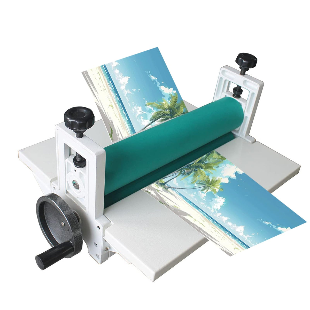 INTBUYING All Metal Frame 14inch 360mm Manual Cold Roll Laminator Mount Laminating Machine