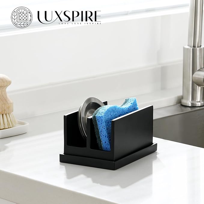 Luxspire Kitchen Sponge Holder for Sink, Dish Sponge Holder