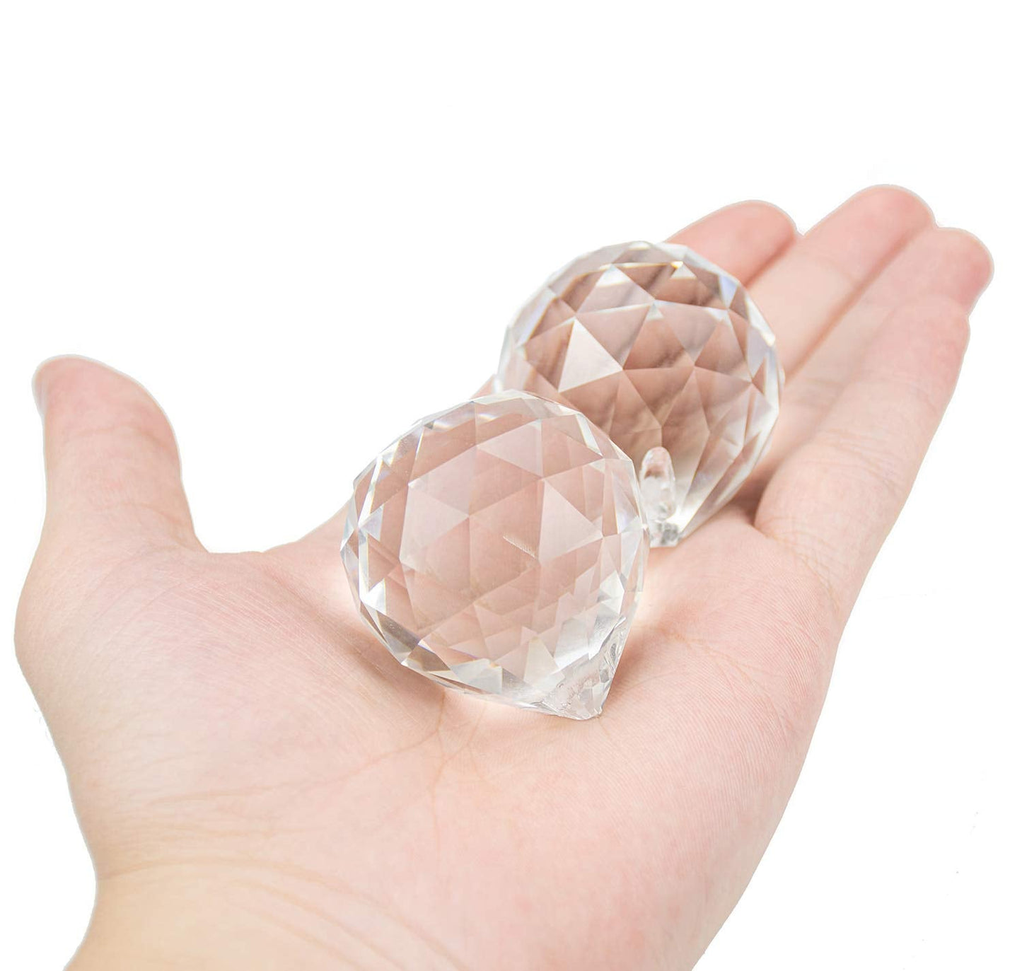 Yesland 20 Pack Upgraded Crystal Ball Prism 40mm / 1.57 Inch Decorative Ball - Suncatcher Rainbow Pendants Maker - Perfect for Chandelier Window & Wedding Decoration