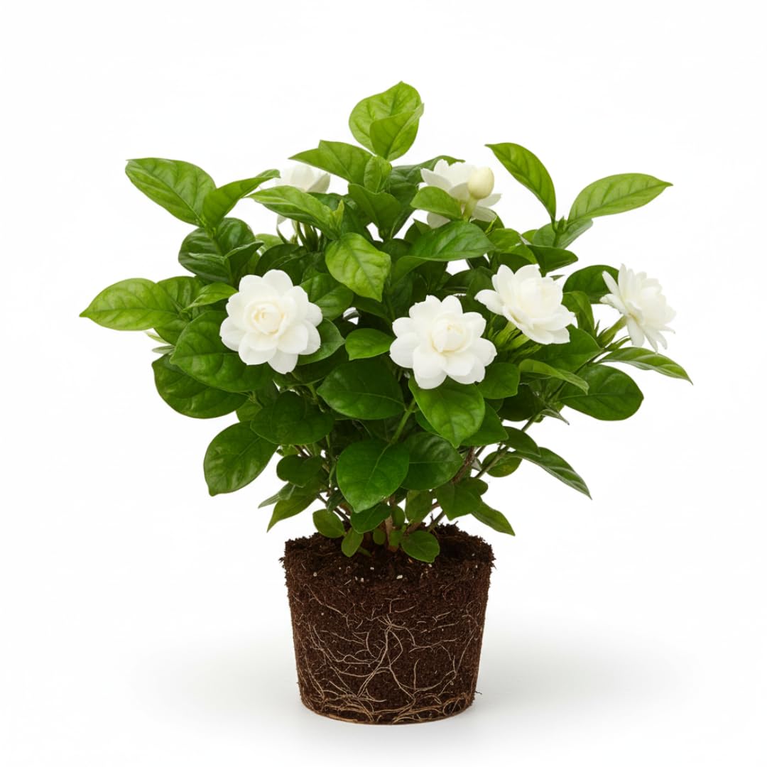 Grand Duke Jasmine Plant | Tuscany Jasmine Plant | Size 5 to 8 Inch Tall | Fragrant Flowering Jasmine | Year Round Blooming | Well Rooted
