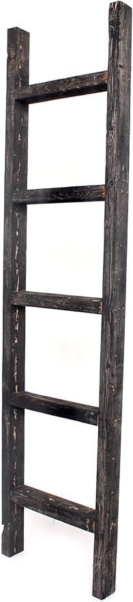 BARNWOODUSA Rustic Decorative Ladder