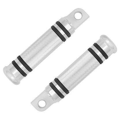 HDBUBALUS Motorcycle Foot Pegs Rest Compatible with Harley Sportster Dyna Touring Male Mount Footpegs Footrest Pedal Chrome