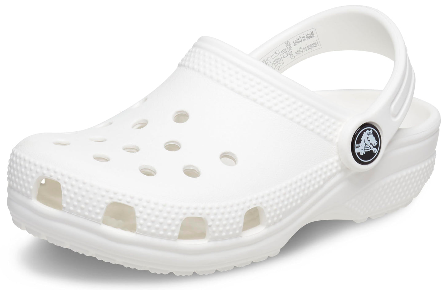 Crocs Unisex Kids Classic Clog K Clogs, White, 2 UK