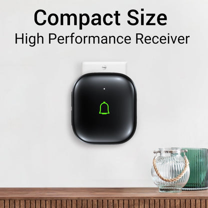 Doorkit Wireless Doorbell Door Bell Ringer Wireless IP66 Waterproof 1000Ft 32 Chimes 115dB 7 Volume Levels Mute Mode & LED Flash Doorbells for Home Kids Room Teachers Classroom Office