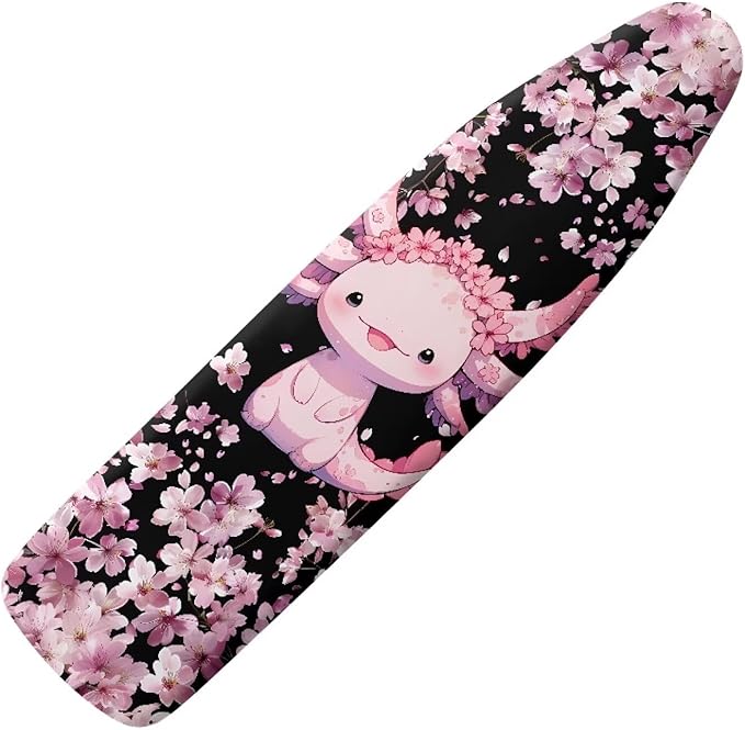 Sprowallow Axolotl Cherry Blossom Ironing Board Cover and Pad