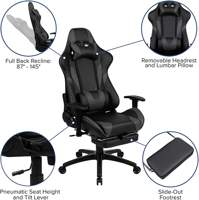 Flash Furniture X30 Gaming Chair Racing Office Ergonomic Computer Chair