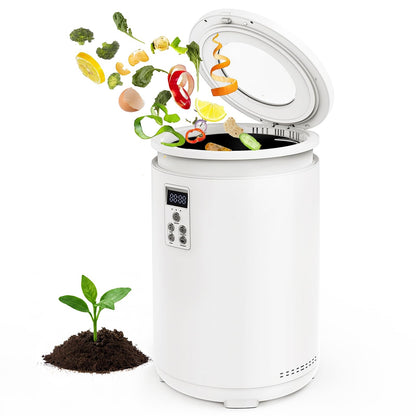 4.5L Electric Composter for Kitchen, Countertop Compost Bin with 820g Activated Carbon Filter, 4 Smart Modes, Odorless & Quiet Smart Compost Bin Kitchen, Turn Scraps to Pre-Compost